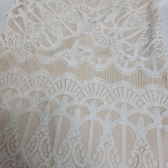 MISSGUIDED white lace strappy bodycon backless dress 12 - Picture 6 of 12